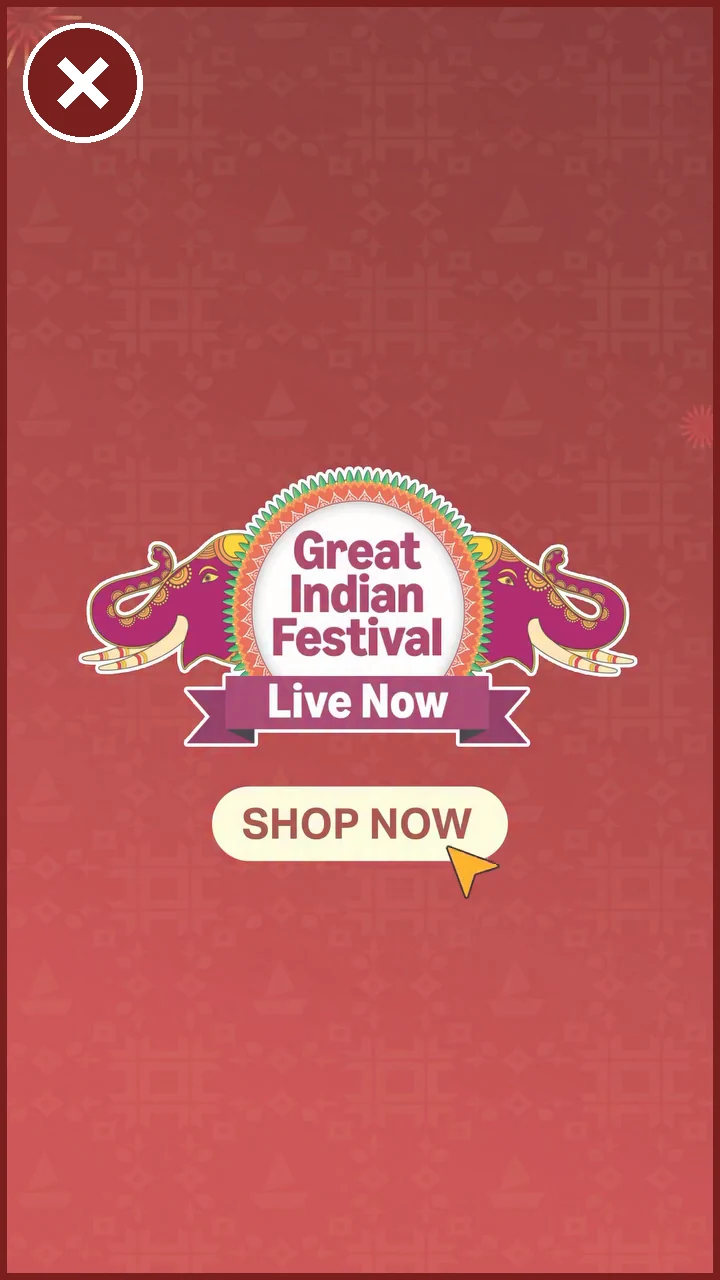 boAt: Opens on a festival-sale card and a Shop Now button.