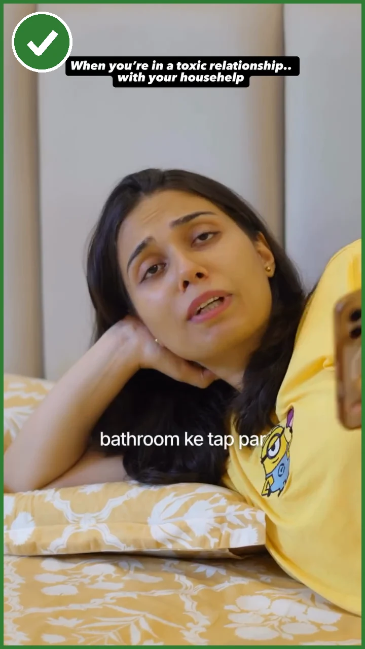 Salonayyy for Urban Company: Opens on a woman in bed telling her househelp the bathroom taps are stained again.