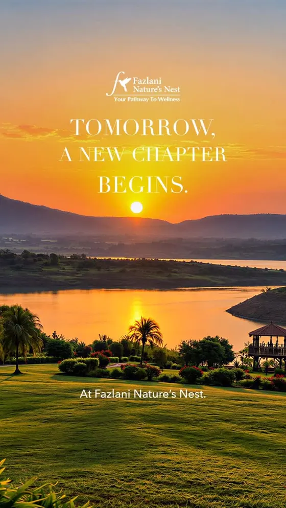 Fazlani Nature's Nest ads: an Abhyanga massage, a Thalapozhichil treatment, a stressed man and a sunset teaser