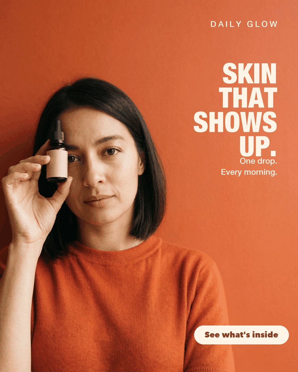 An AI-made Daily Glow ad